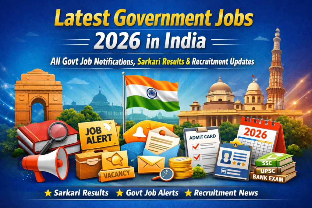 Latest Govt Jobs Online Daily Recruitment Notifications 2026-Sarkari Naukri Exam Syllabus