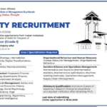 IIM Kozhikode Faculty Recruitment 2026 Notification – Assistant Professor (Grade I) Jobs