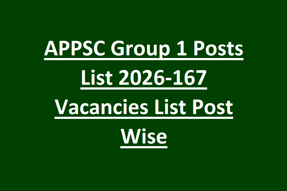 APPSC Group 1 Notification 2026- New Changes in Group-1 Services